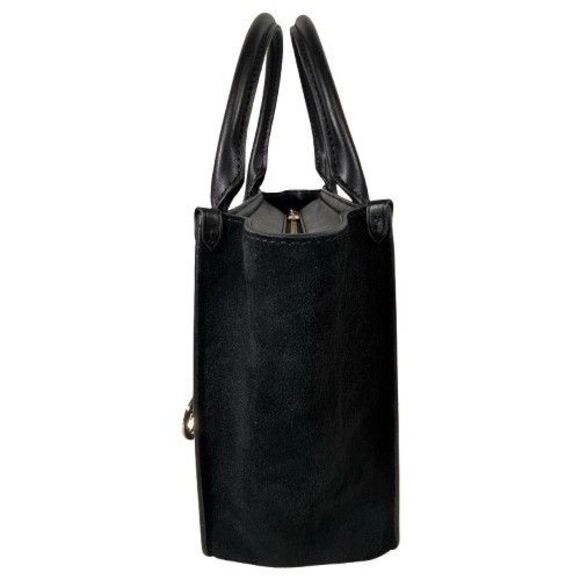 Michael Kors Kris Medium Pebbled Suede Leather Satchel Handbag Crossbody $358 - Picture 3 of 16